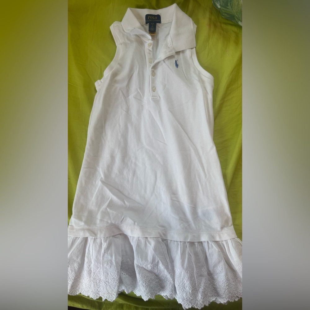 Polo by Ralph Lauren White Kids Dress